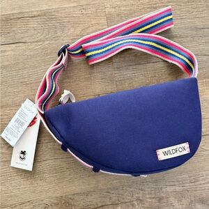 Wildfox Navy Bag with Striped Strap